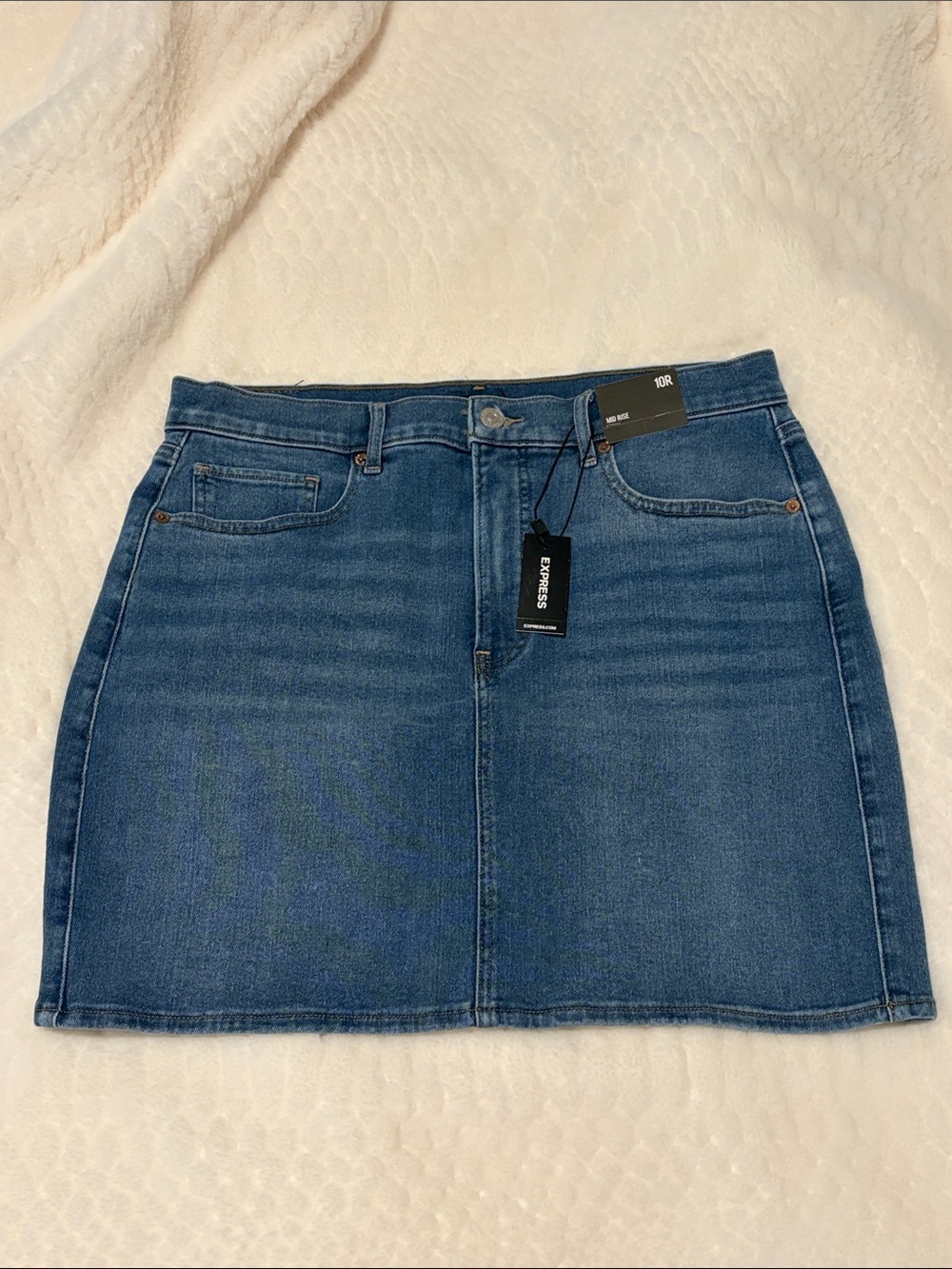 Express Denim Mini Skirt
